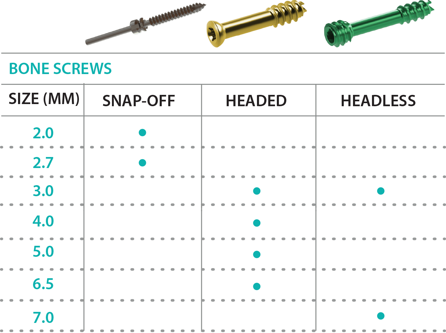 Bone Screws CrossRoads Extremity